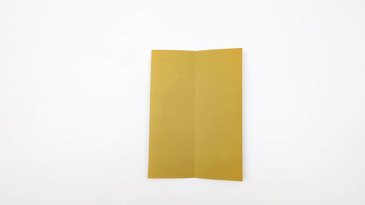 Unfold back to the full rectangle. The center crease will be your guide for all remaining steps.