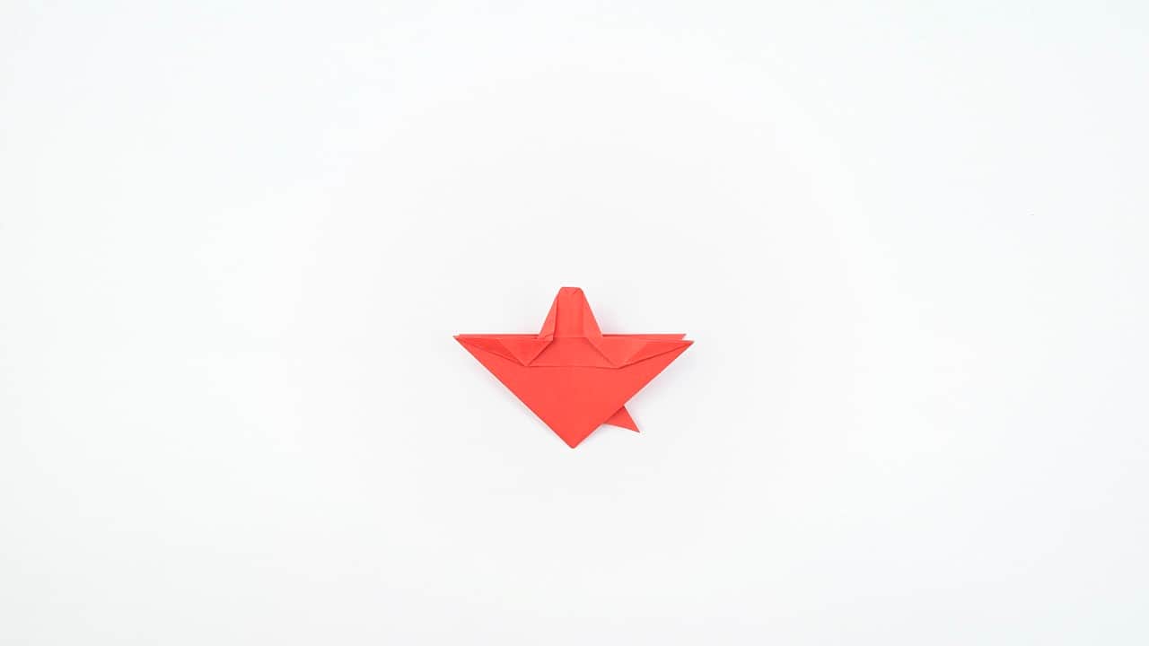 These diagonal creases simulate the hexagonal plates of a real turtle shell.